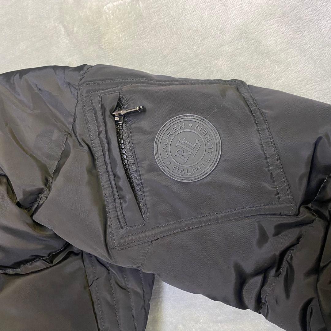 ラルフローレン ダウンコート ロング 黒 3way ベルト Aライン フード S
