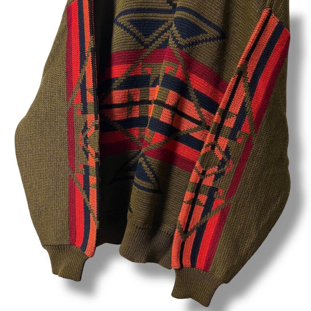 サーファー様 極美品♦️70s/USA製♦️PENDLETON ネイティブ柄 ニット