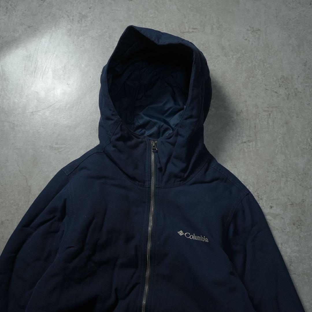 y2k Columbia パフシェルジャケット ネイビー 短丈 テック系