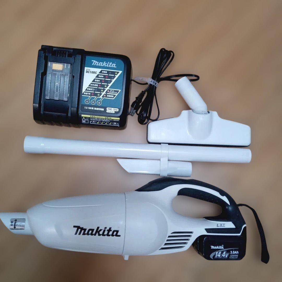 マキタ14.4V充電式クリーナCL141FD純正バッテリー、純正急速充電器付
