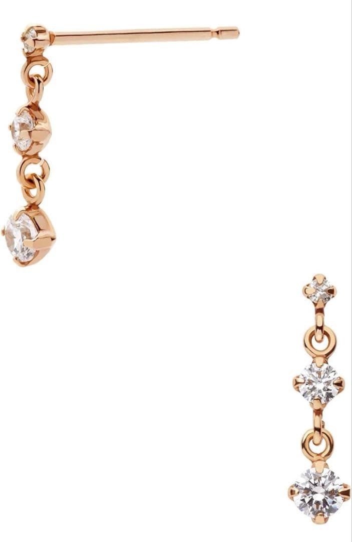 【最終値下げ】ヴァンドーム青山　ピアス　ダイアモンド　ピンクゴールド　【箱あり】