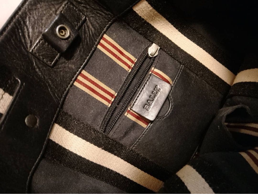 バリー　BALLY　 黒 レザー トートバッグ