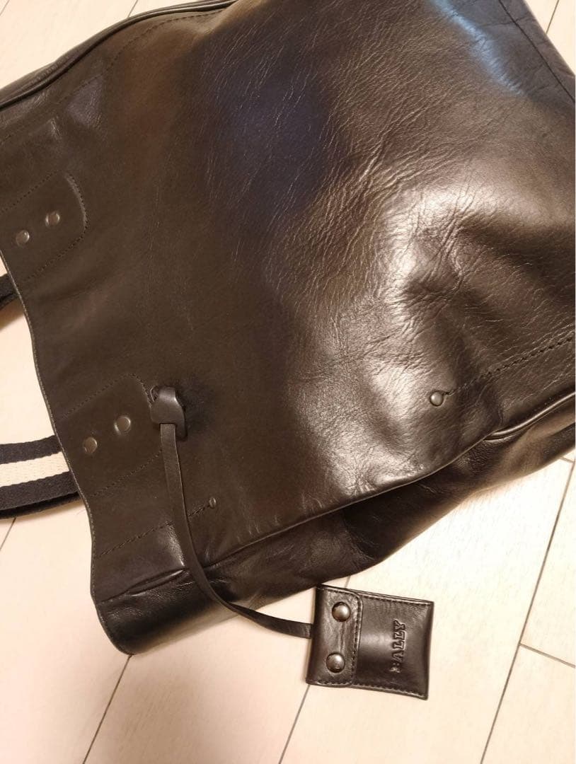 バリー　BALLY　 黒 レザー トートバッグ