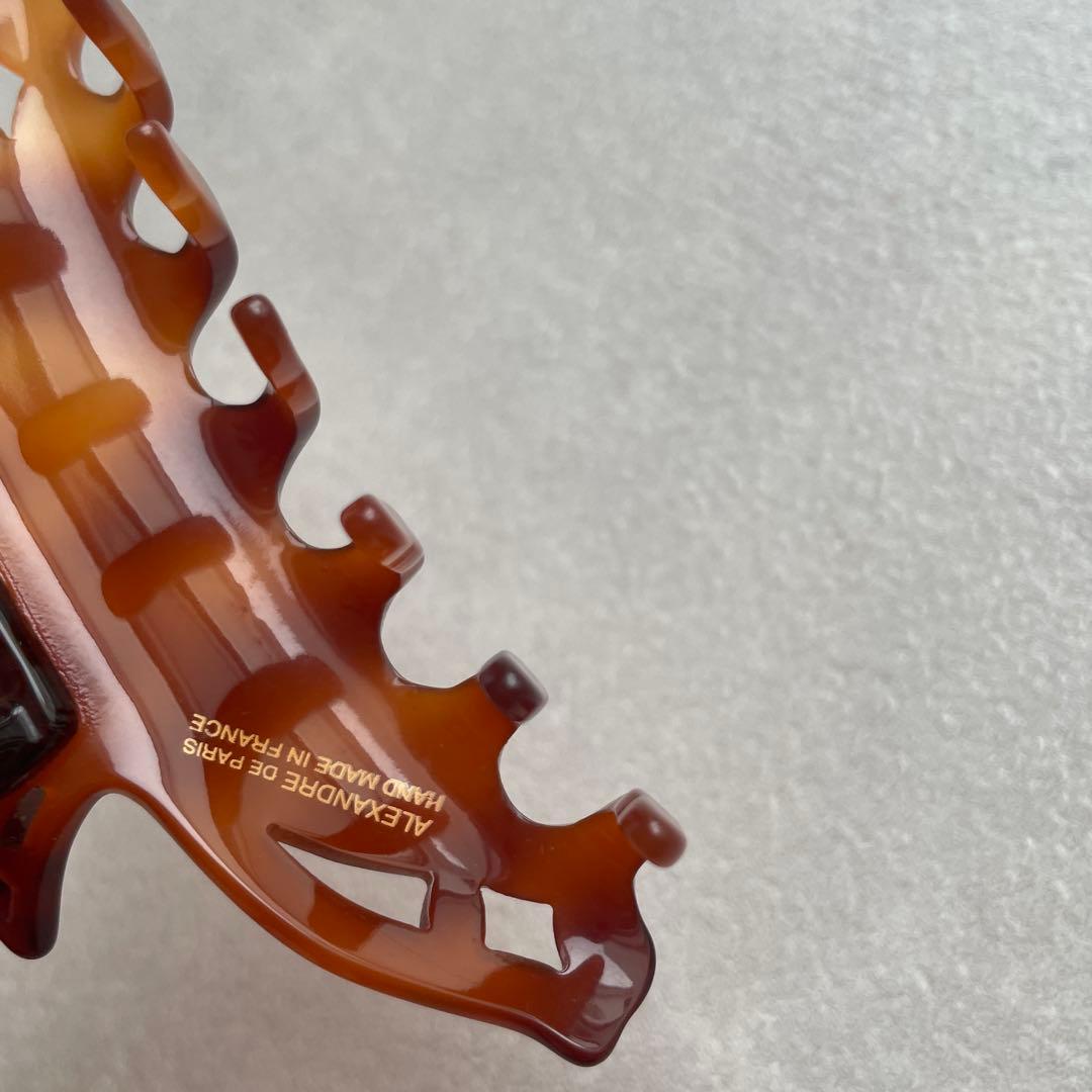 アレクサンドルドゥパリ べっ甲 ブラウン ヘアクリップ