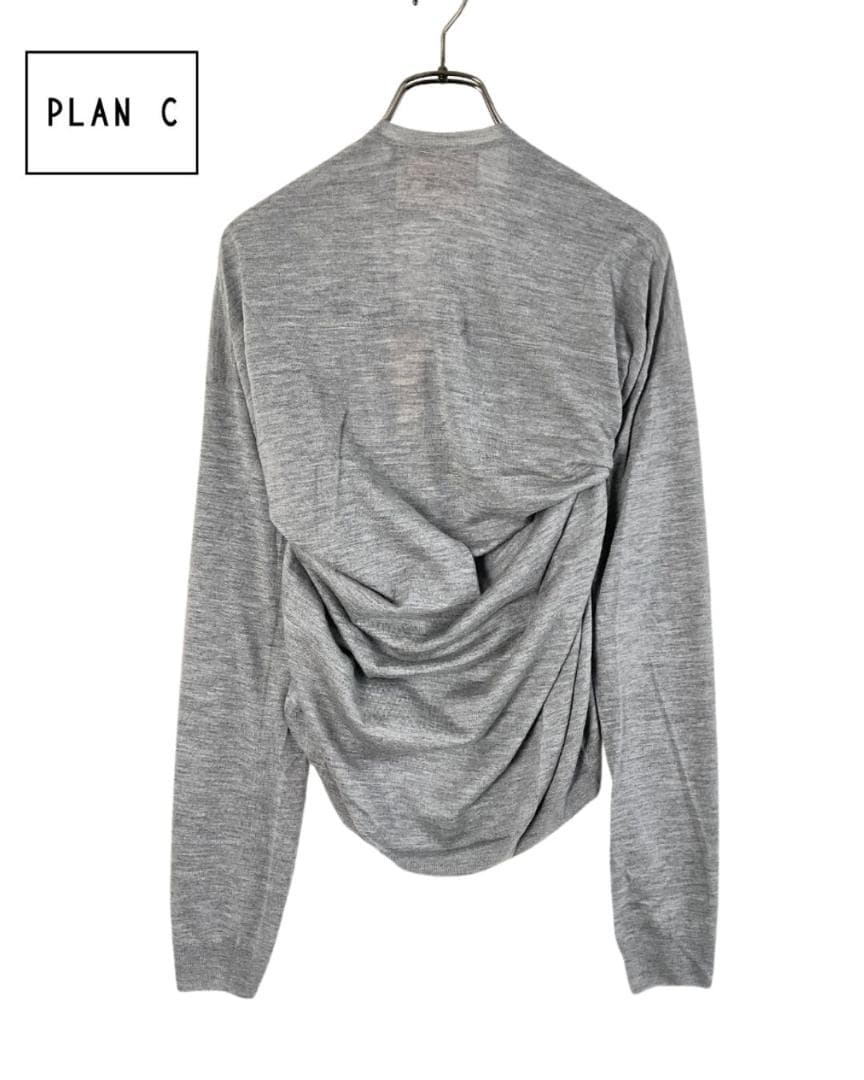 【新品】Plan C スクエアドレープドカシミアニット