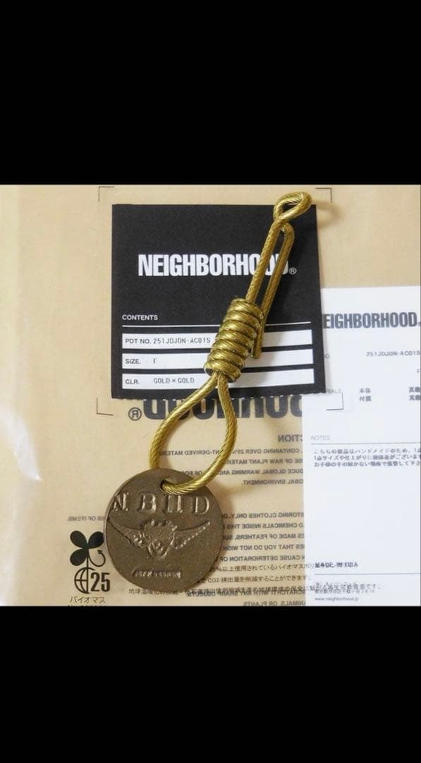 DSMG限定 ネイバーフッド ジェフデッカー キーフック キーホルダー ゴールド