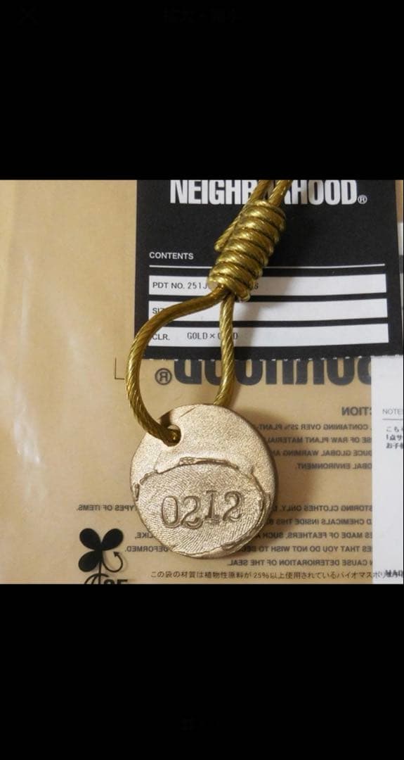 DSMG限定 ネイバーフッド ジェフデッカー キーフック キーホルダー ゴールド