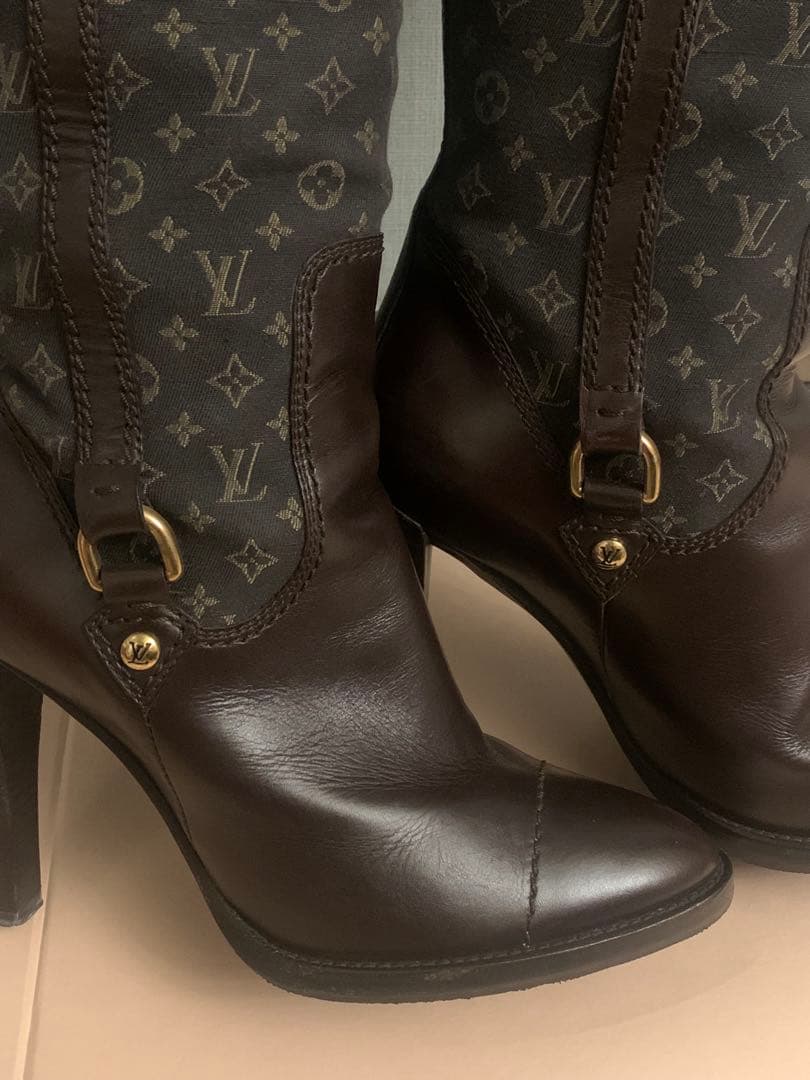 Louis Vuitton ルイヴィトン　ロングブーツ ブラウン