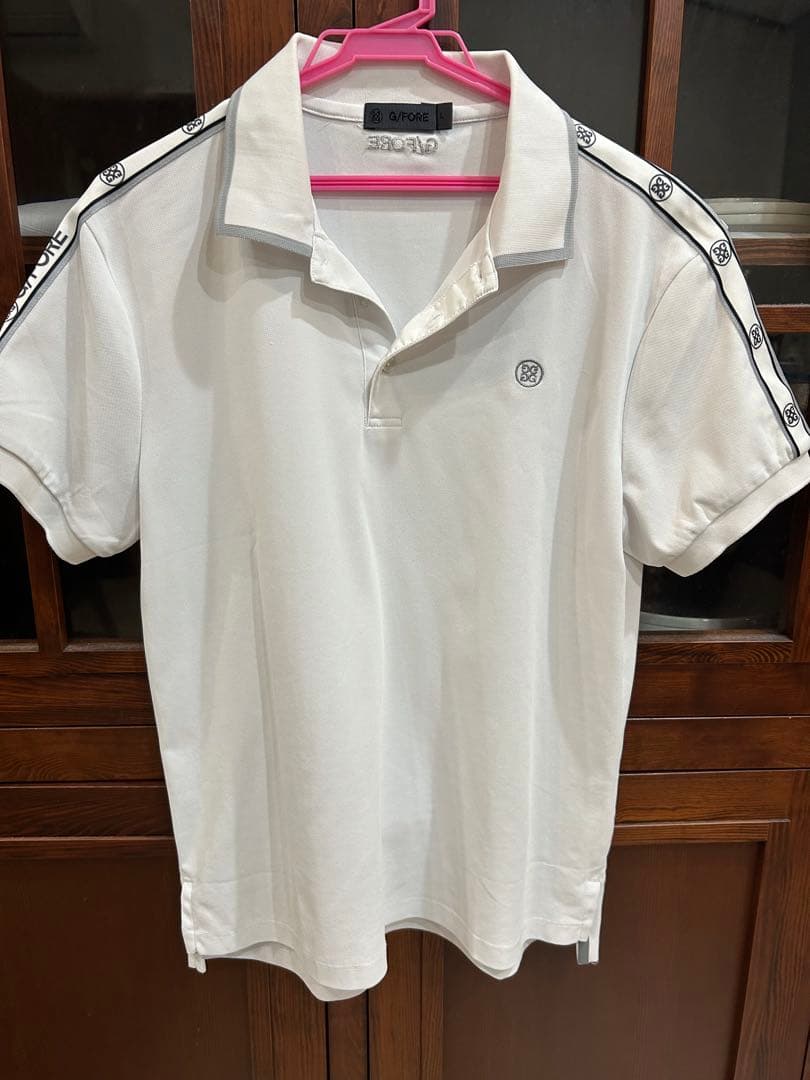 美品！早い者勝ち！G/FORE ホワイト ポロシャツ Lサイズ