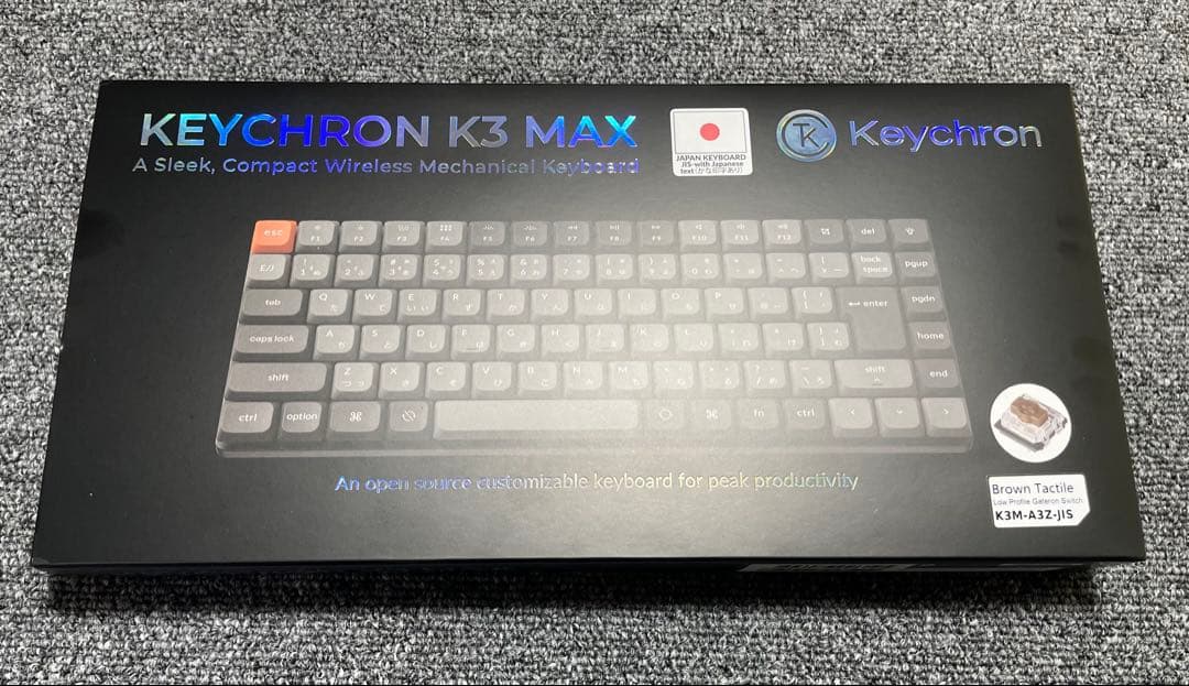 Keychron K3 Max ワイヤレス・カスタムメカニカルキーボード 新品