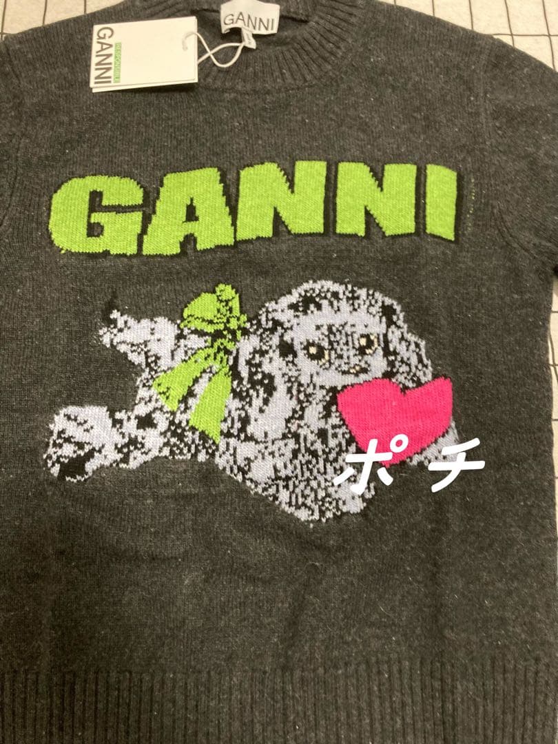 GANNI アニマルプリント ニットセーター