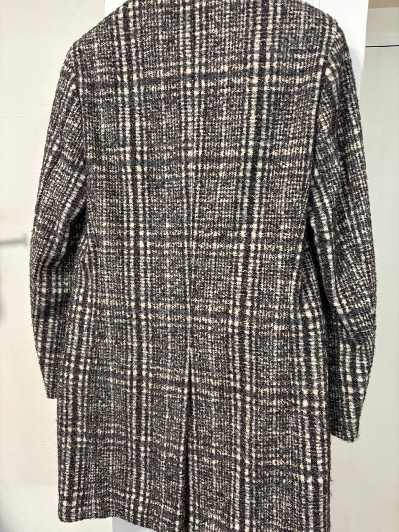 J*s様 LARDINI チェック柄 ロングコート　46