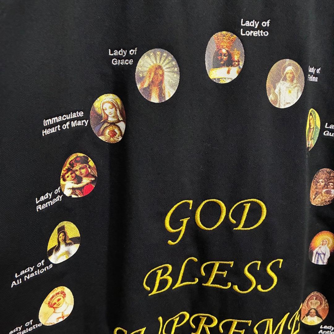 【希少サイズ】シュプリーム　女神ロゴ　ワークシャツ　XXL