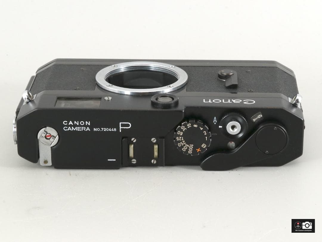 Canon P ブラックレンジファインダーカメラ整備済、後塗り