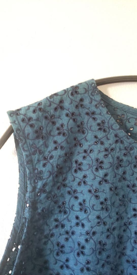 45r タペット カットワークキャミソール インディゴ