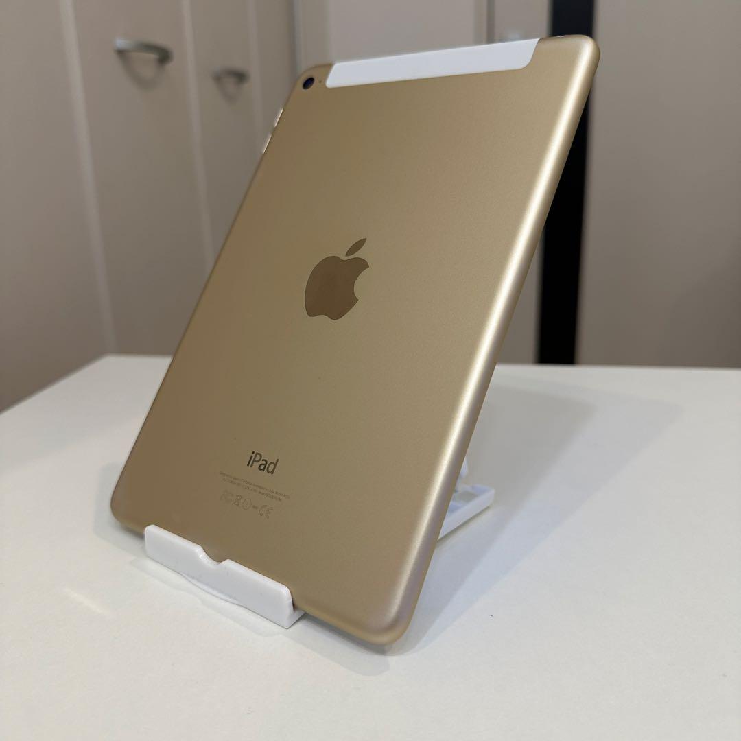 iPad mini4 Gold バッテリー良好 Cellularモデル SBM系