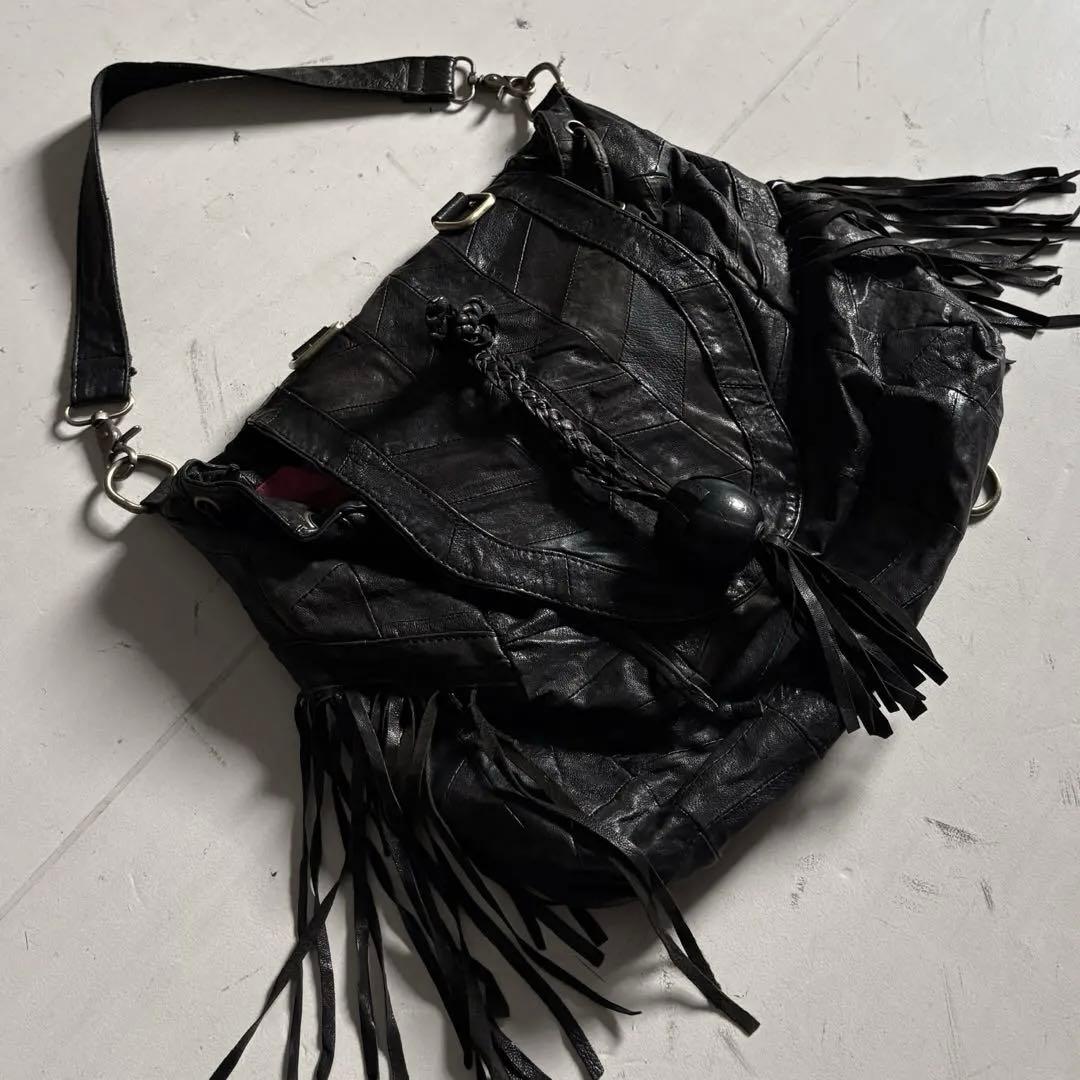 バッグ 00's vintage leather bag archive y2k