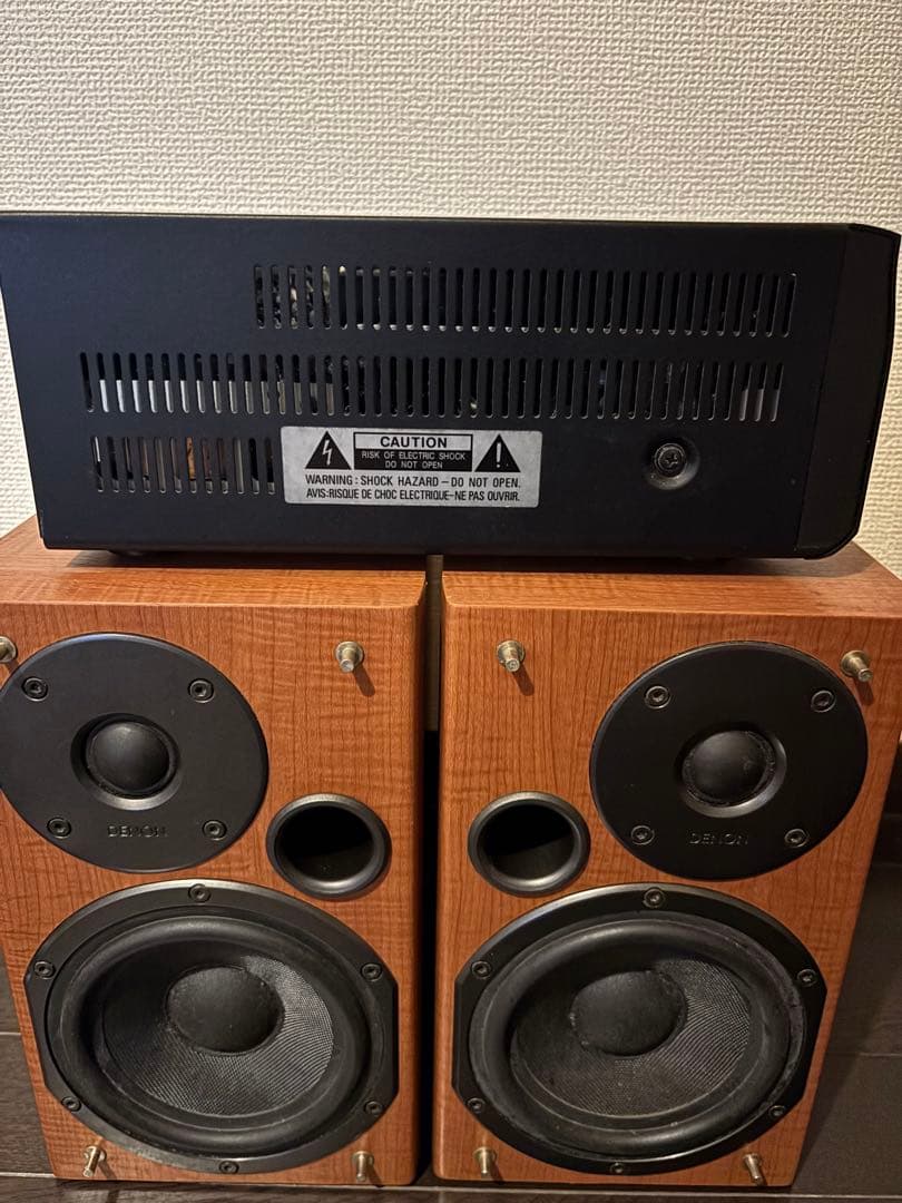 【DENON】 RCD-M38-K ブラック 2スピーカーセット