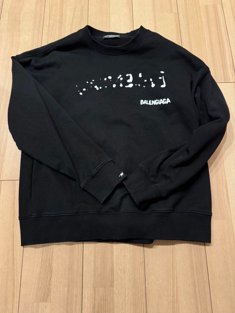 BALENCIAGA ブラックパーカー Lサイズ