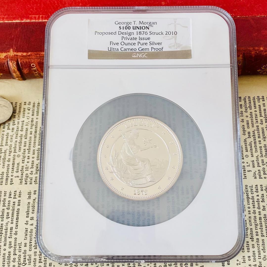 ★NGC★最高鑑定★2010 モルガンダラー 100ドル UC GEM銀貨 大型
