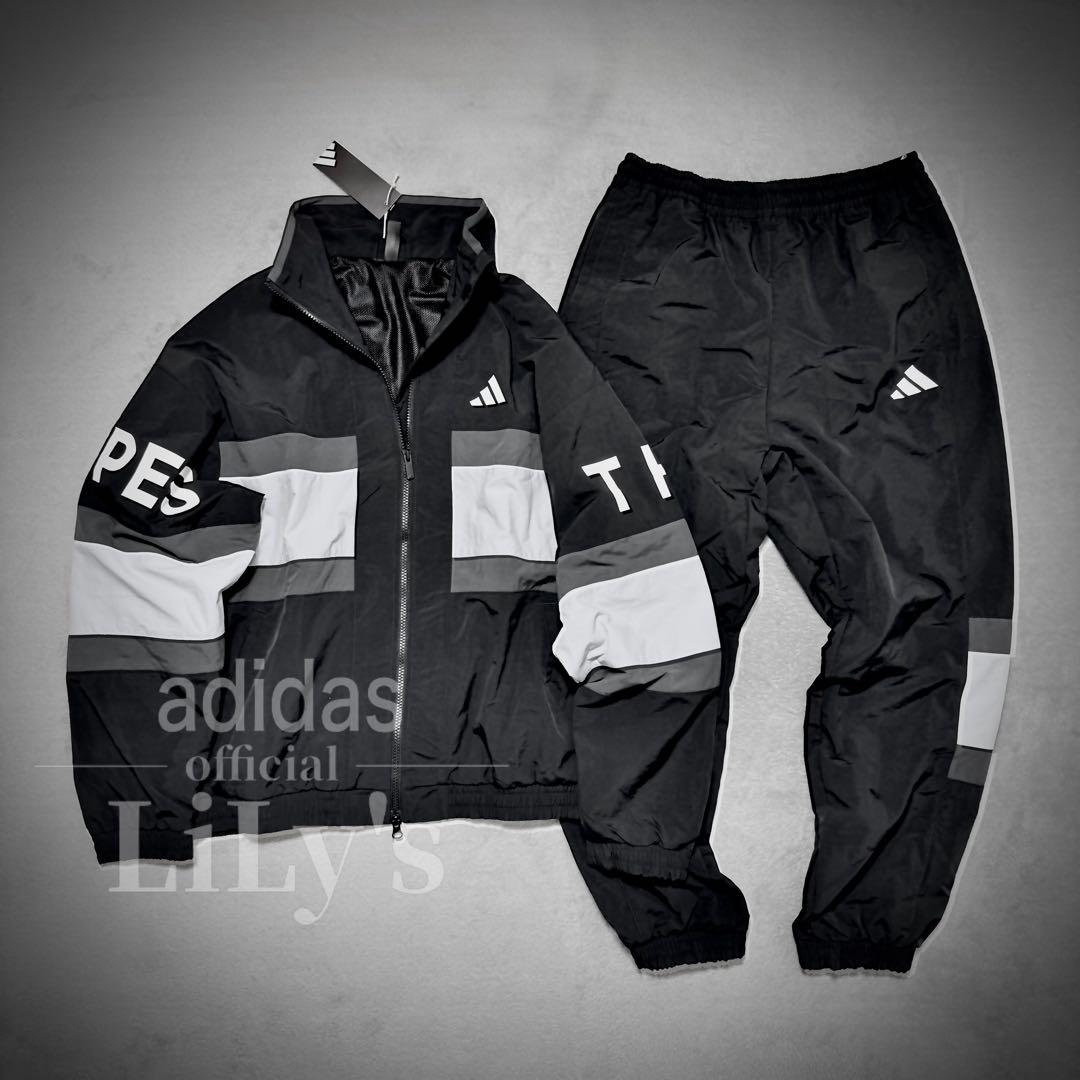 adidasセットアップ　2XLサイズ　ウーブン　25新作　定価18,040円