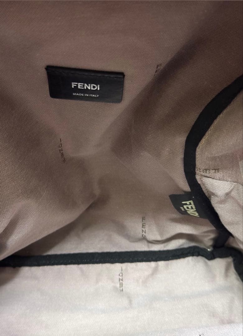 FENDI キッズ ミニリュック レザー キャンバス