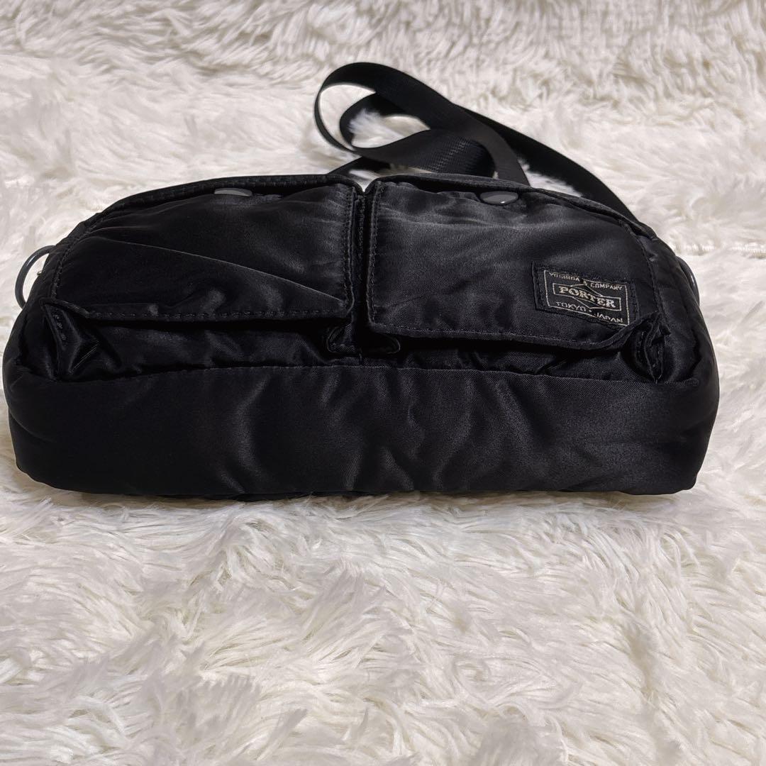 ポーター タンカー ショルダーバッグ コンパクト 黒 ナイロン 日本製