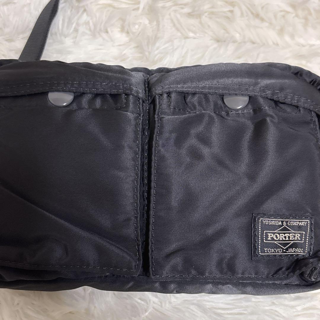 ポーター タンカー ショルダーバッグ コンパクト 黒 ナイロン 日本製
