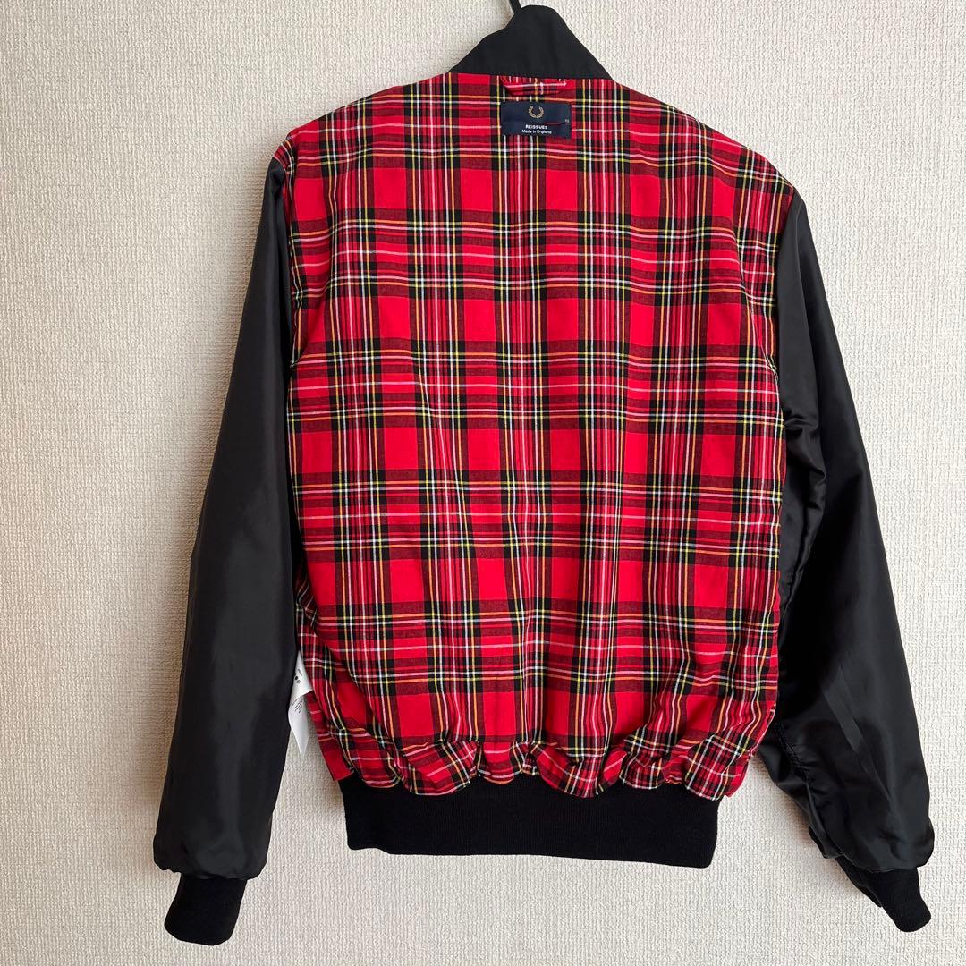 【送料無料】FRED PERRY ハリントン ジャケット 英国製 XS ブラック