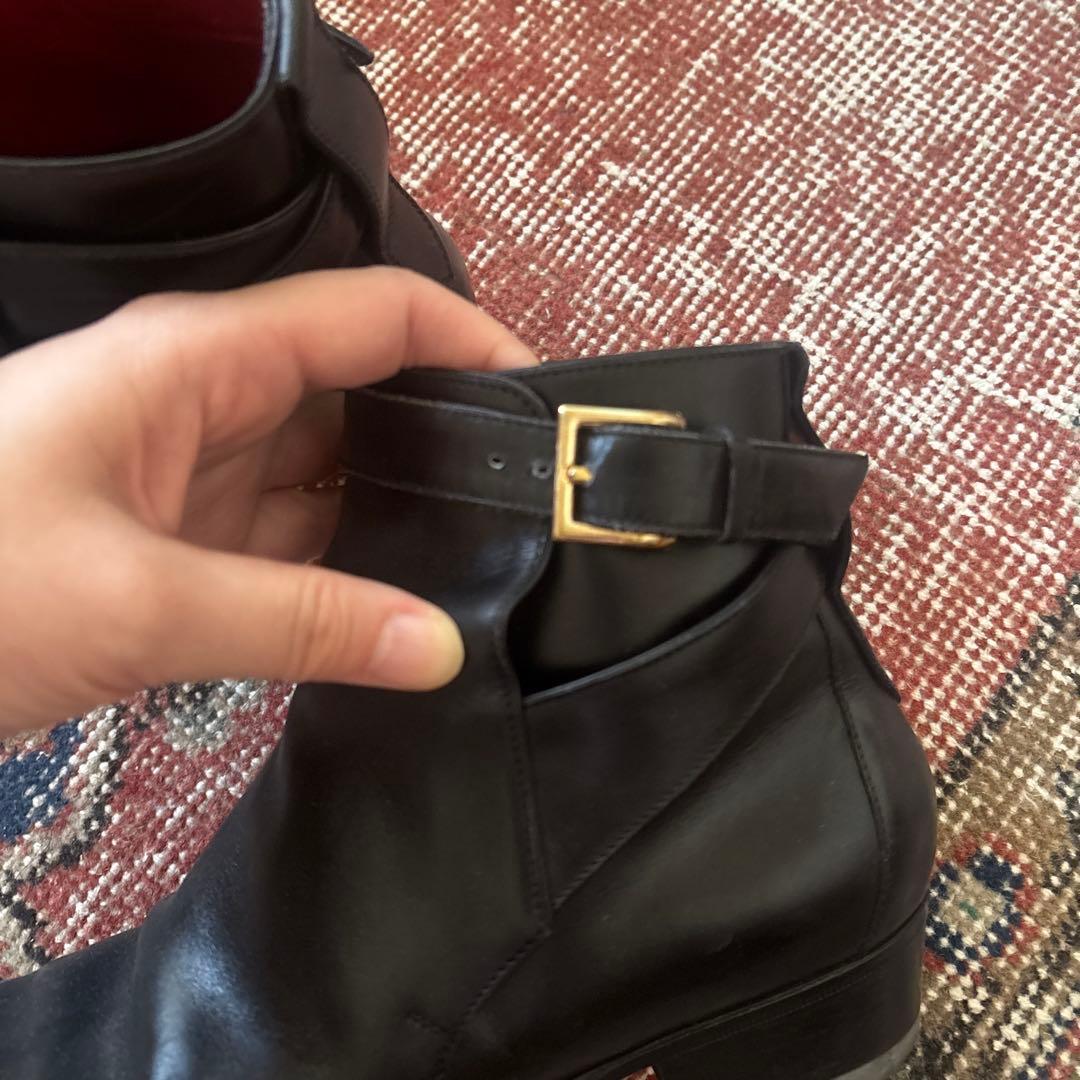 suzu様　レユッカス　ブラックレザーブーツ　24.5