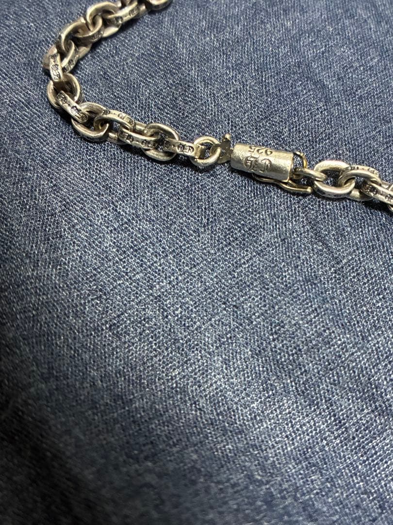 クロムハーツ　ペーパーチェーン 18インチ　ジャンク　収納袋付