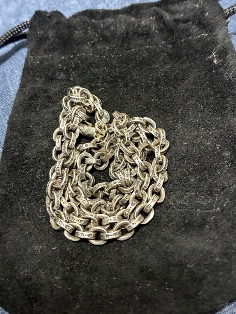 クロムハーツ　ペーパーチェーン 18インチ　ジャンク　収納袋付