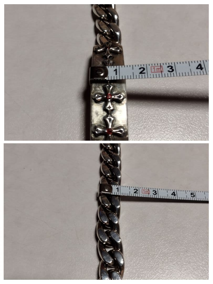 庄*ん様 シルバーブレスレット　喜平　CUSTOM CULTURE 925　５石