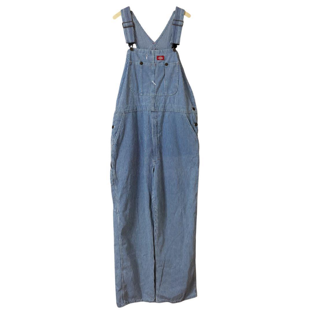 メキシコ製　90's Dickies オーバーオール　ヒッコリー　38x32