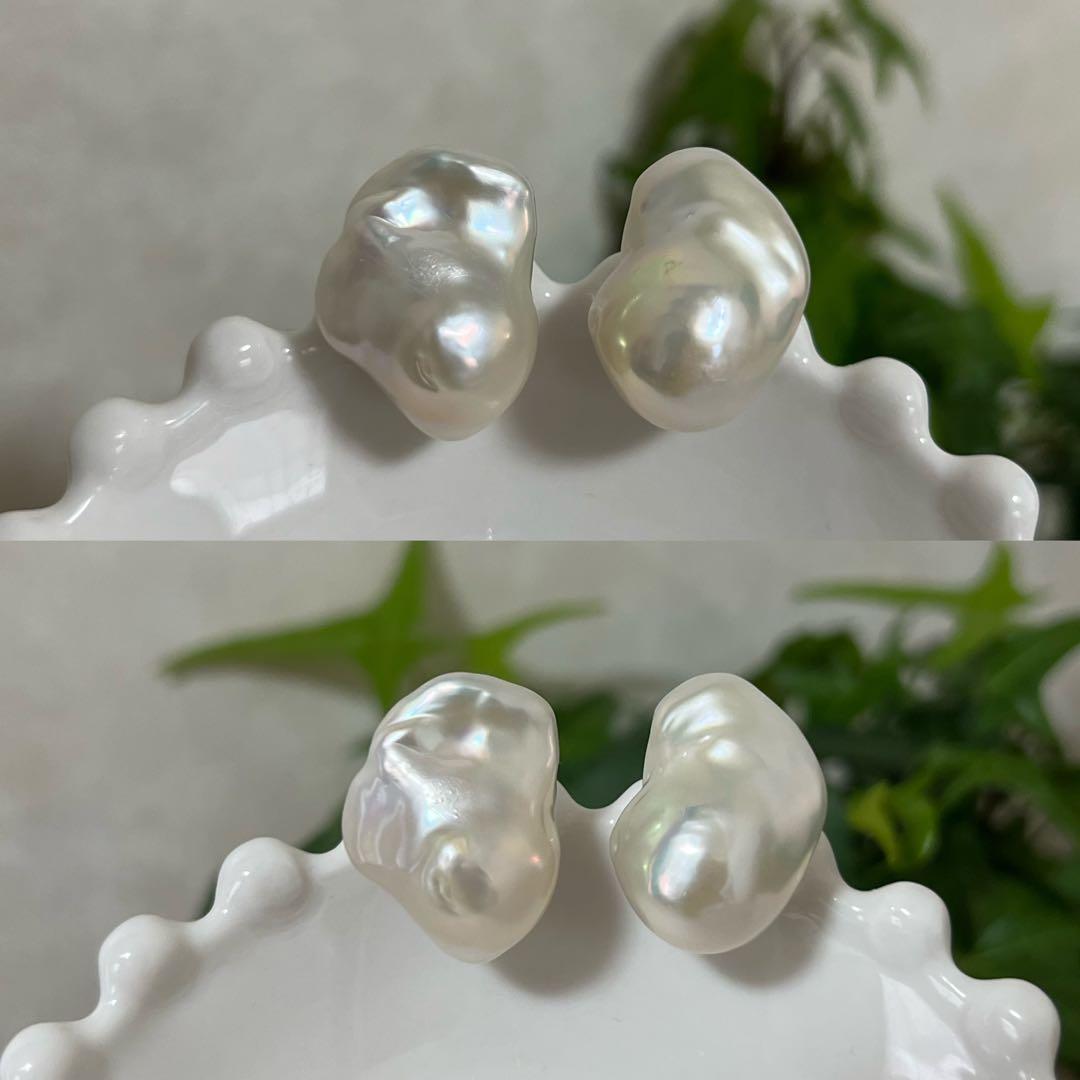 お客ページ　3点まとめ　オイスターバロックパールピアス　ペンダントトップ