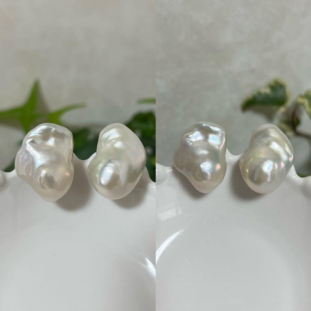 お客ページ　3点まとめ　オイスターバロックパールピアス　ペンダントトップ