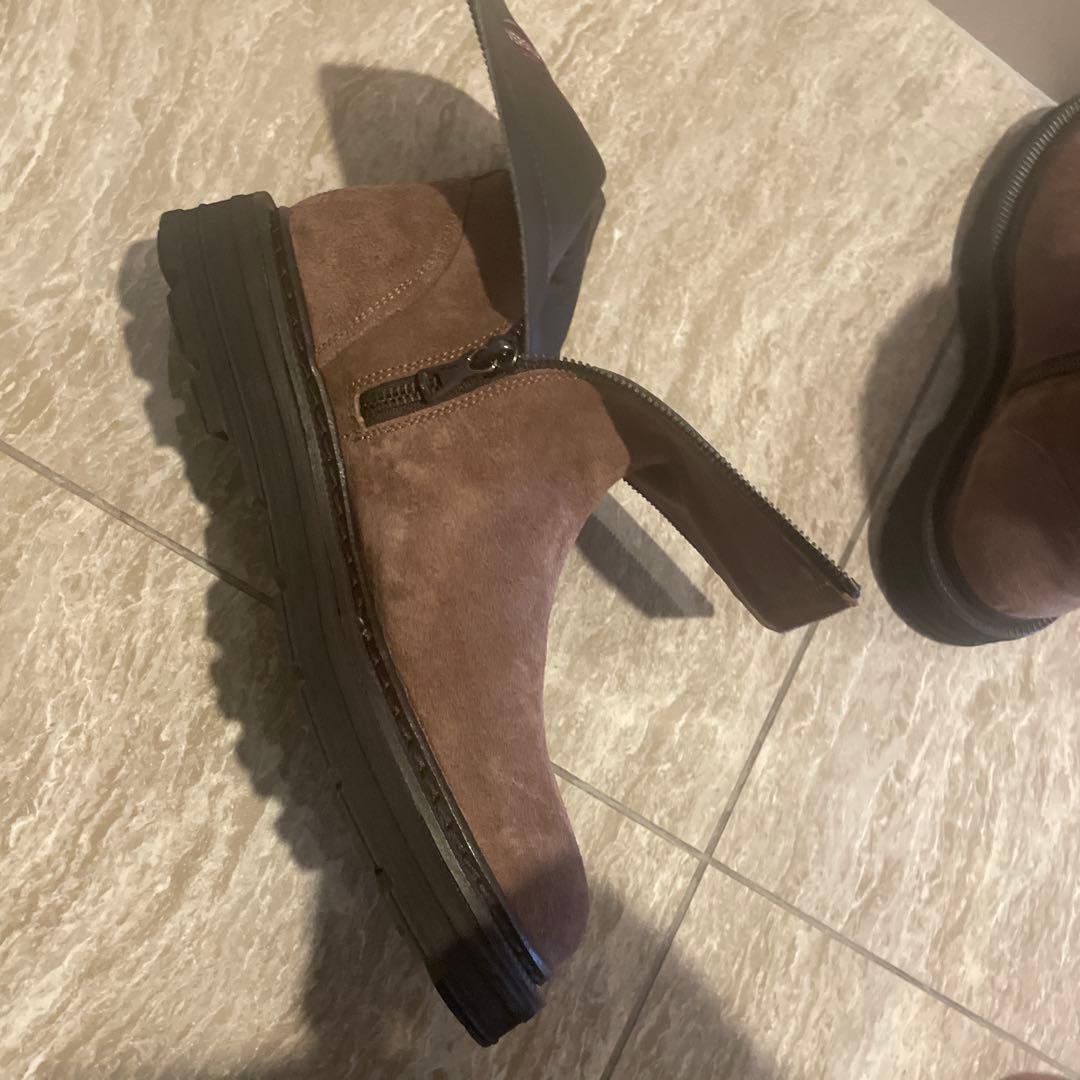 STURLINI ブラウン スエードブーツ