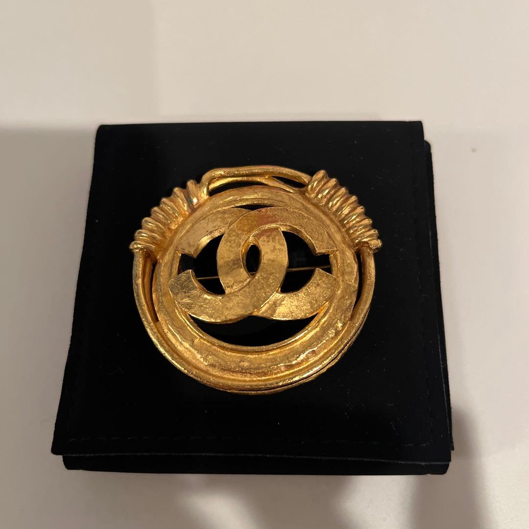 CHANEL ゴールド ブローチ イヤリング セット