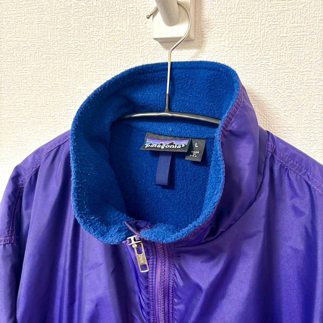 【USA製】90s patagoniaパタゴニア シェルドシンチラジャケット L
