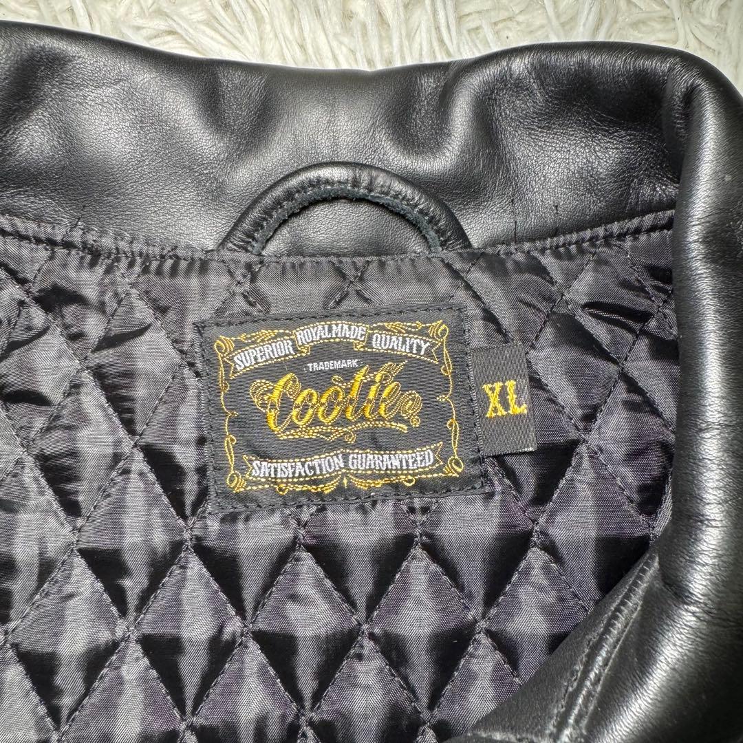 ☆【超希少】COOTIE クーティー レザージャケット 本革 シングル XL☆