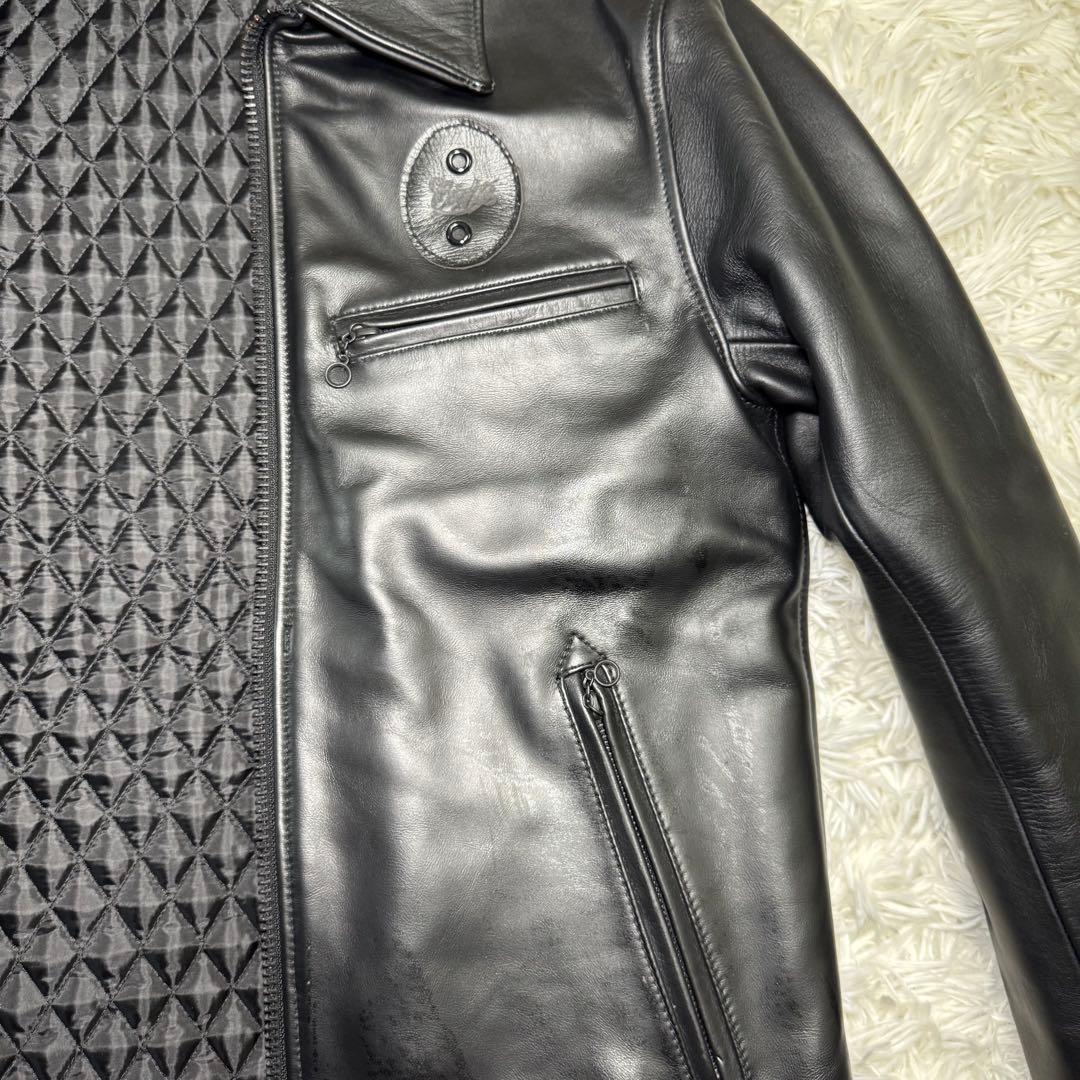 ☆【超希少】COOTIE クーティー レザージャケット 本革 シングル XL☆