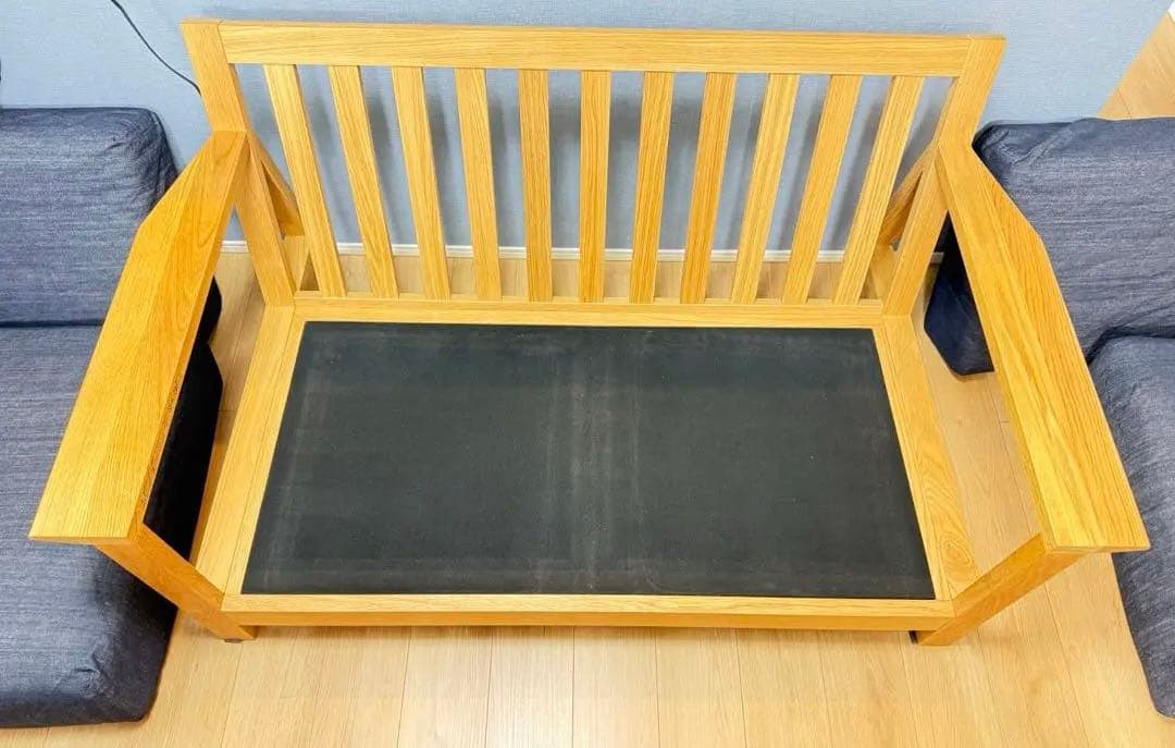 無印良品 ソファ本体木製フレーム ウレタンポケットコイル 2シーター