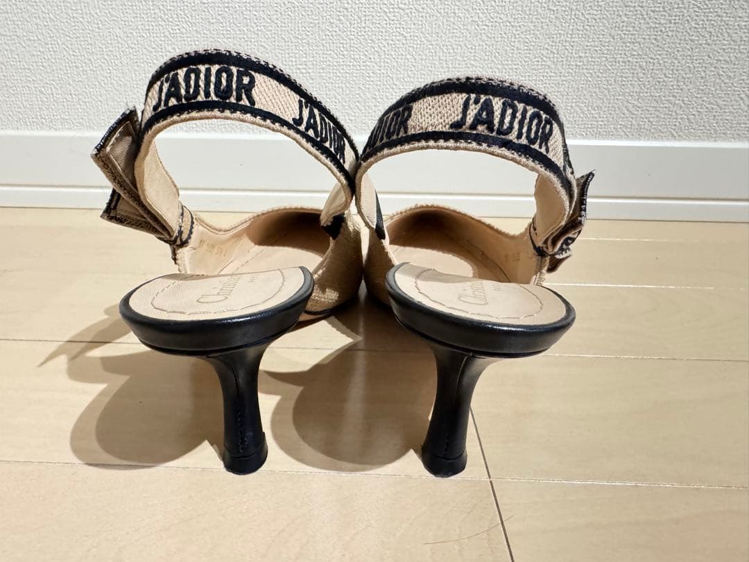 正規品ディオール Dior JADIOR スリングバックパンプス24.5cm