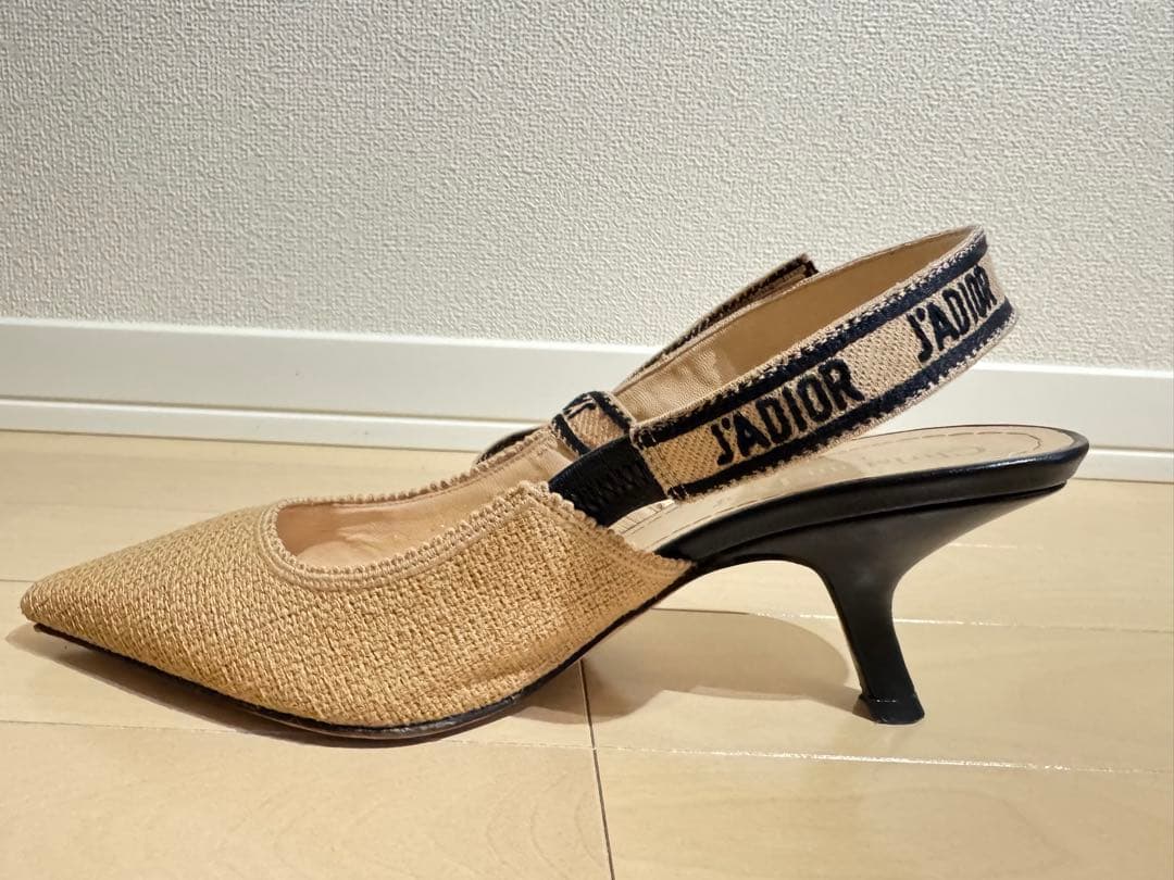 正規品ディオール Dior JADIOR スリングバックパンプス24.5cm