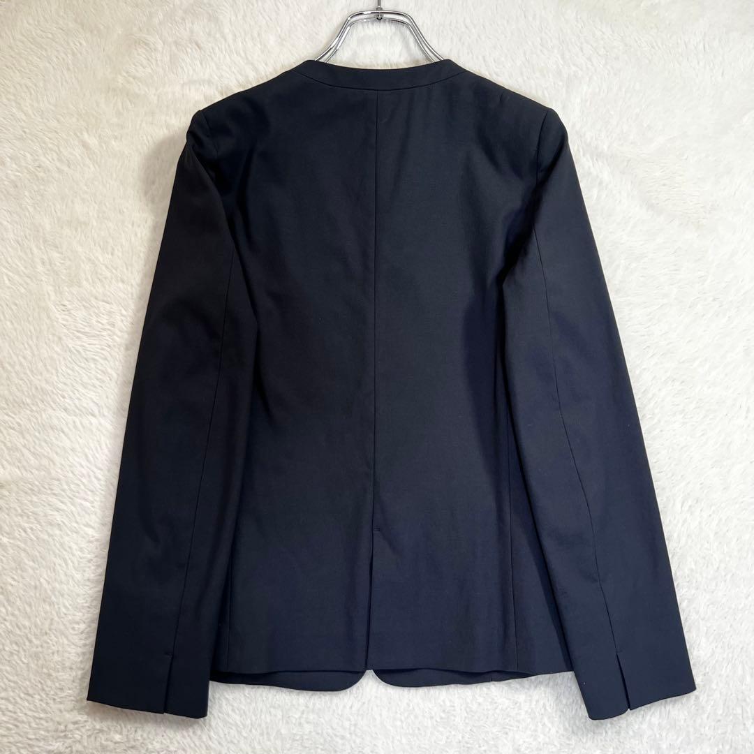 美品✨プラステ ノーカラージャケット パンツスーツ セットアップ ネイビー XS