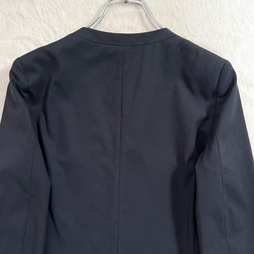 美品✨プラステ ノーカラージャケット パンツスーツ セットアップ ネイビー XS