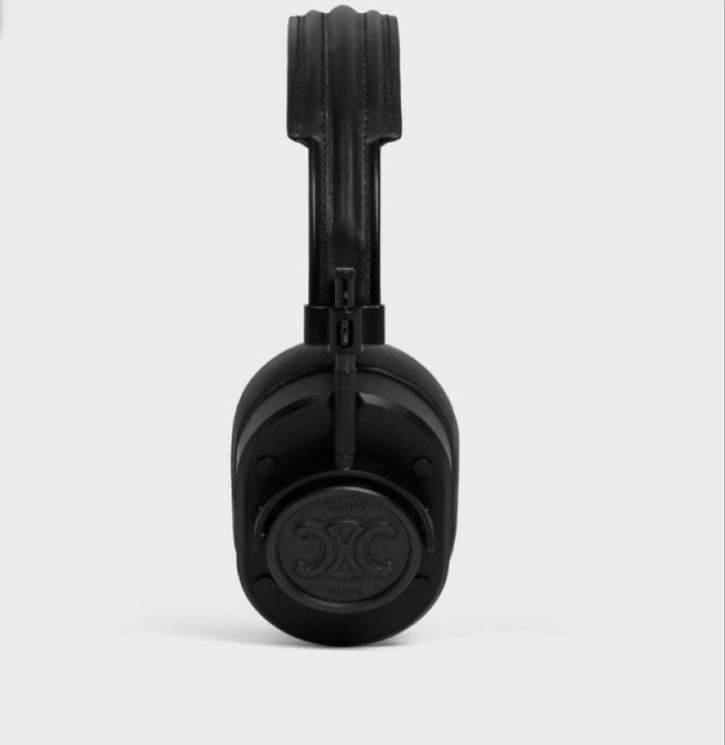 新品未使用ヘッドフォン／スムースカーフスキン＆ラムスキン CELINE刻印入り