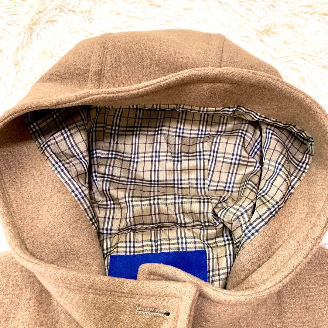 美品✨人気 バーバリーブルーレーベル ダッフルコート ノバチェック 38 ロゴ