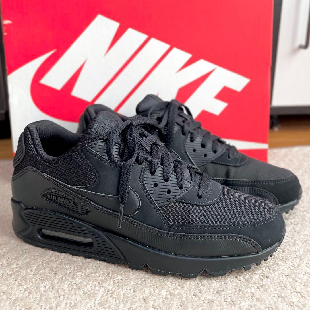 【美品】NIKE ナイキ Air Max 90 / 25cm トリプルブラック