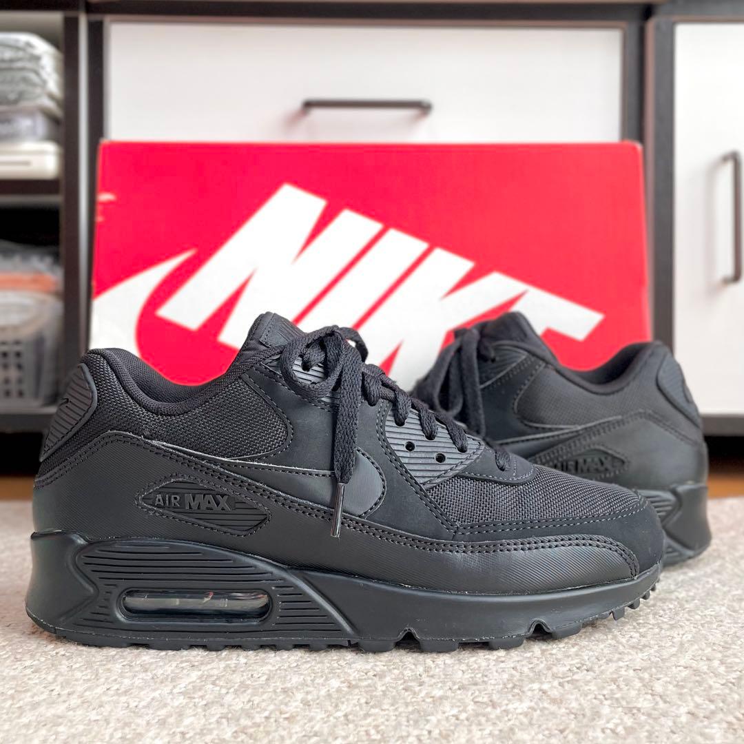 【美品】NIKE ナイキ Air Max 90 / 25cm トリプルブラック